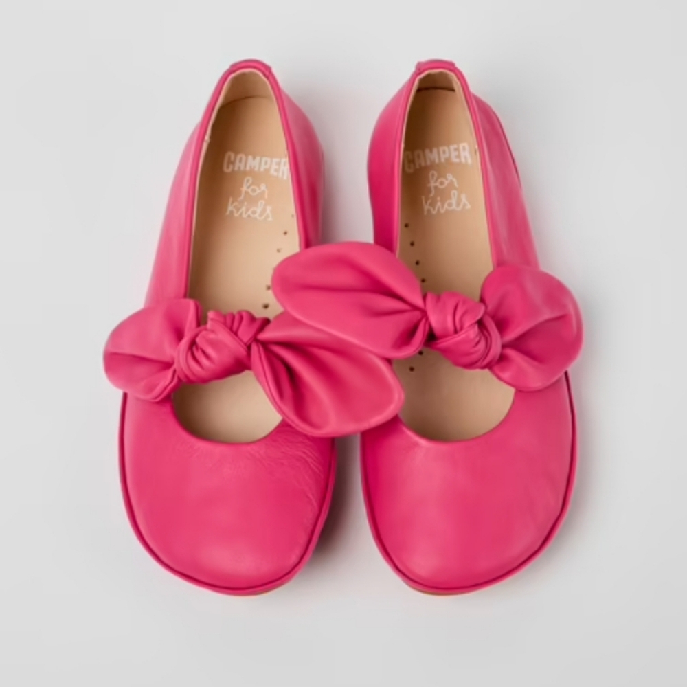 Camper Right Kids Pink Bow Slip-On